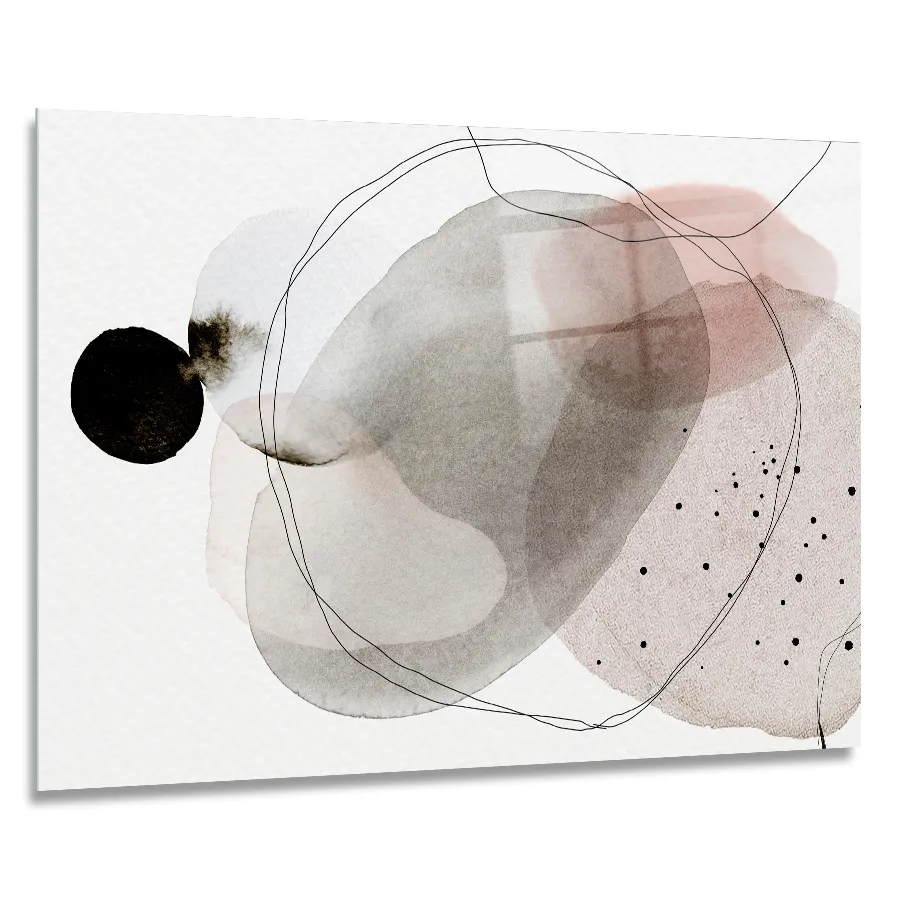 341313734-watercolour-abstract-artwork-90x60 abstract glass wall art combines watercolour washes with bold ink lines, in size 90x60