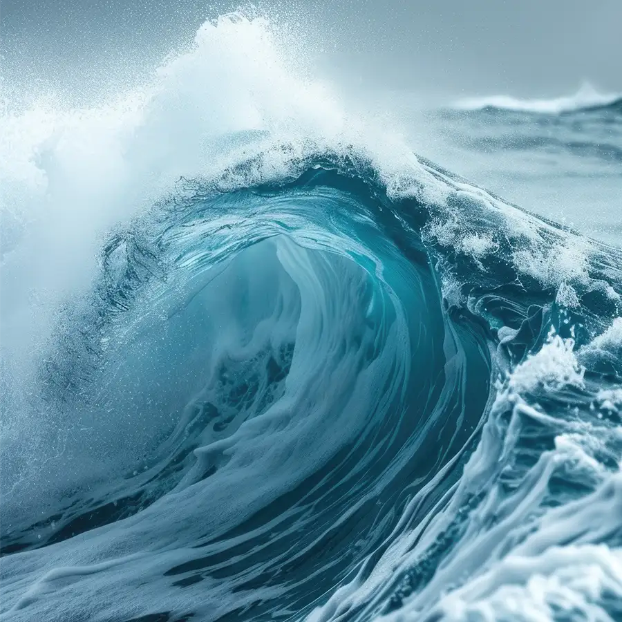 720775443-perfect-wave-fi A powerful blue wave printed as a glass wall art piece